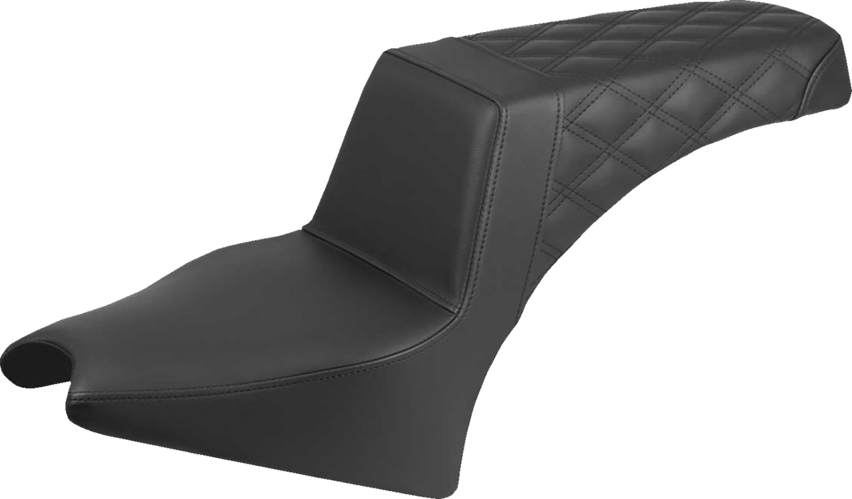 Saddlemen Step-Up Seat - Rear Lattice Stitch - Black - Indian Scout '25