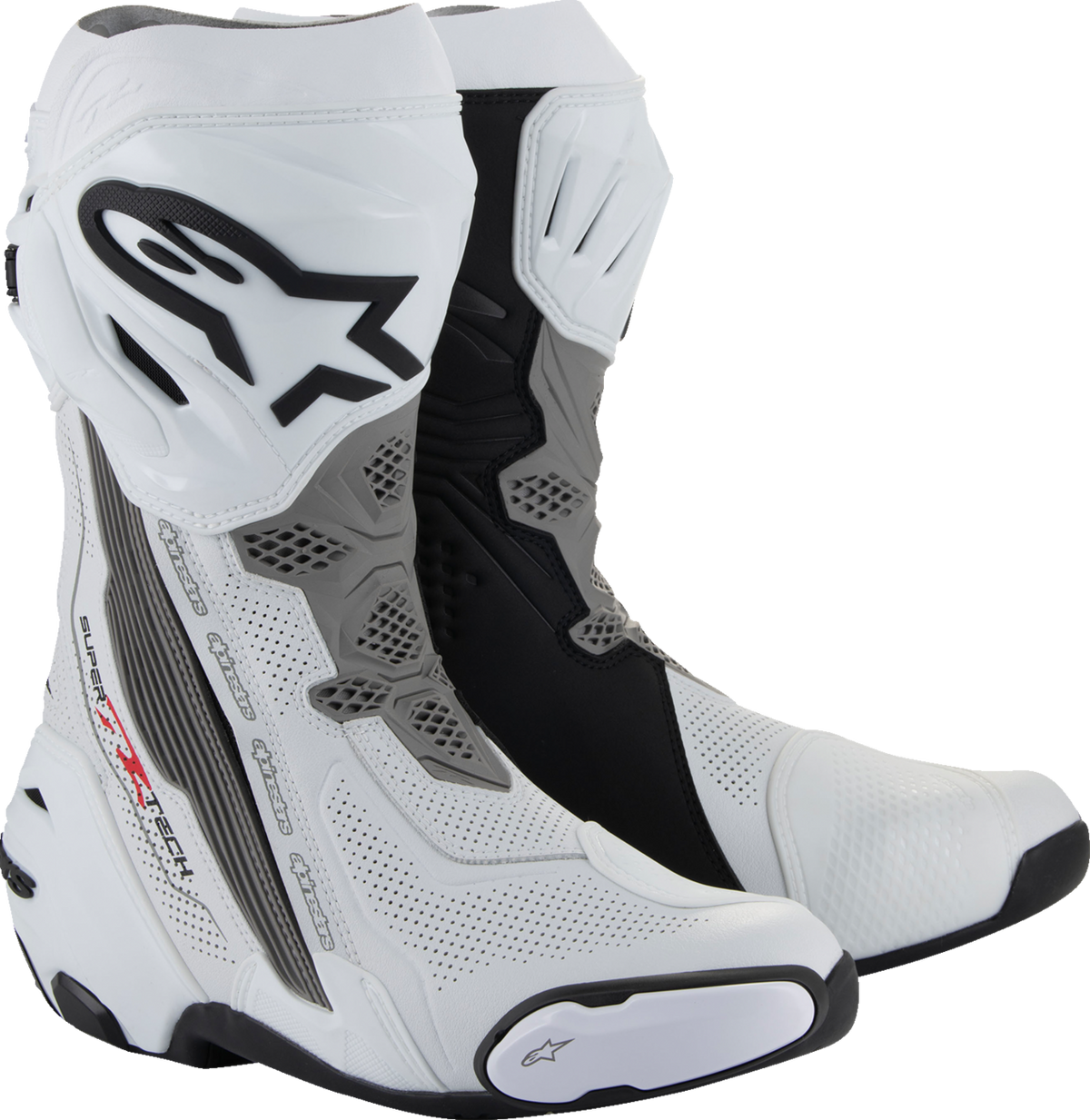 Alpinestars Supertech R Vented Boots - White/Gray/Black - US 6.5 / EU 40