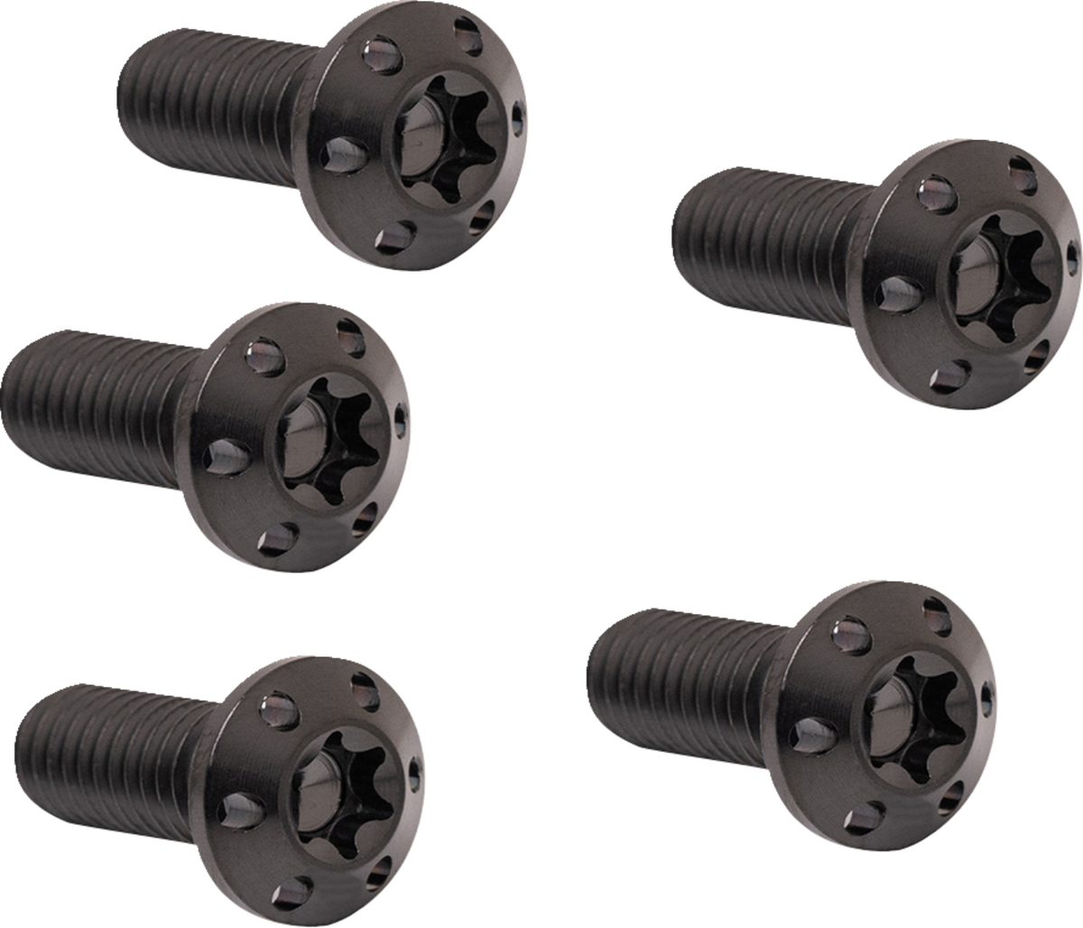 Arlen NESS Bolt Kit - Holeshot/Brake Rotor/Front - Hub Mount - Black - 5/16-18 X 7/8" - 5 Pack