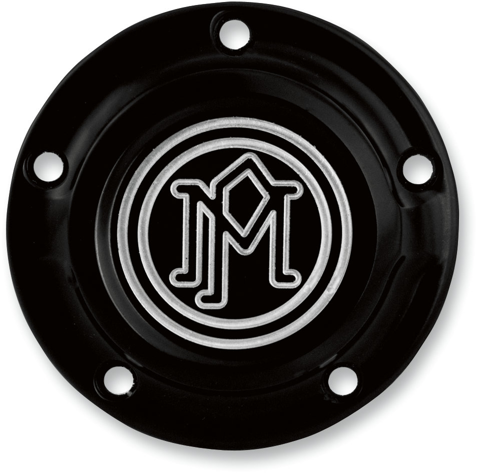 Performance Machine (PM) Ignition Cover - Scalloped - 5 Hole - Contrast Cut™ - Twin Cam