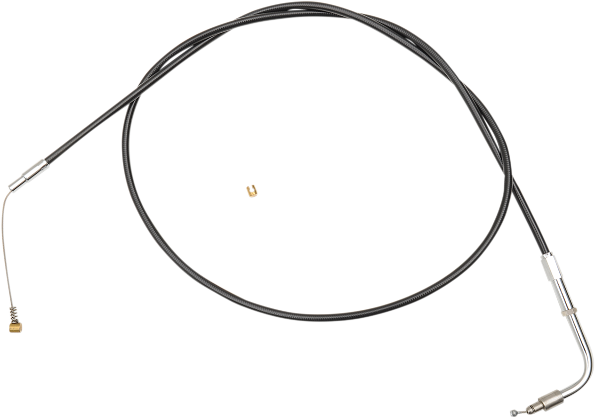 S&S Cycle Black Vinyl Idle Cable - 48" - Black