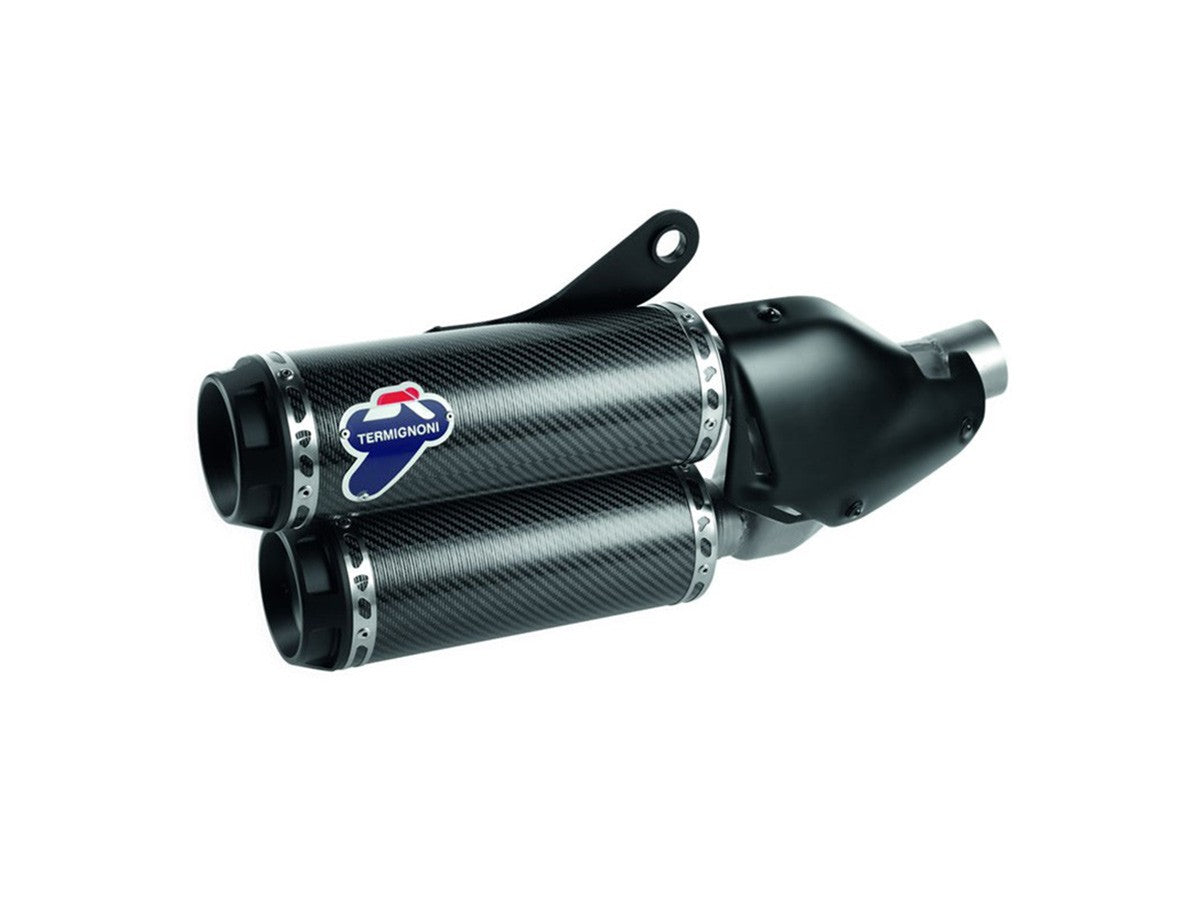 003CO - PAIR OF HOMOLOGATED CARBON TERMIGNONI EXHAUST DUCATI MONSTER 1200