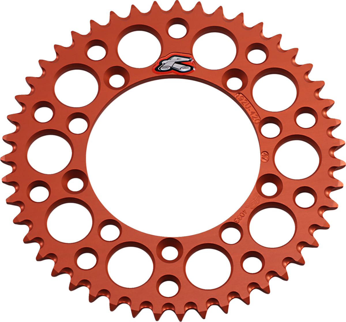 Renthal Rear Sprocket - Aluminum - 47 Tooth - Orange - Gas Gas/Husqvarna/KTM