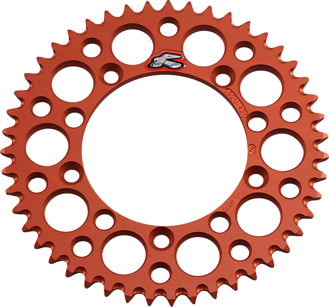 Renthal Rear Sprocket - Aluminum - 47 Tooth - Orange - Gas Gas/Husqvarna/KTM