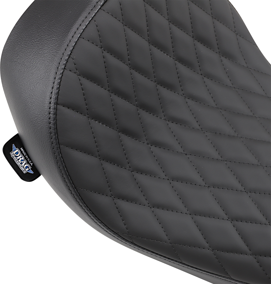 Drag Specialties Seats Low Solo Seat - Diamond Stitch - FXD/FLD '06-'17