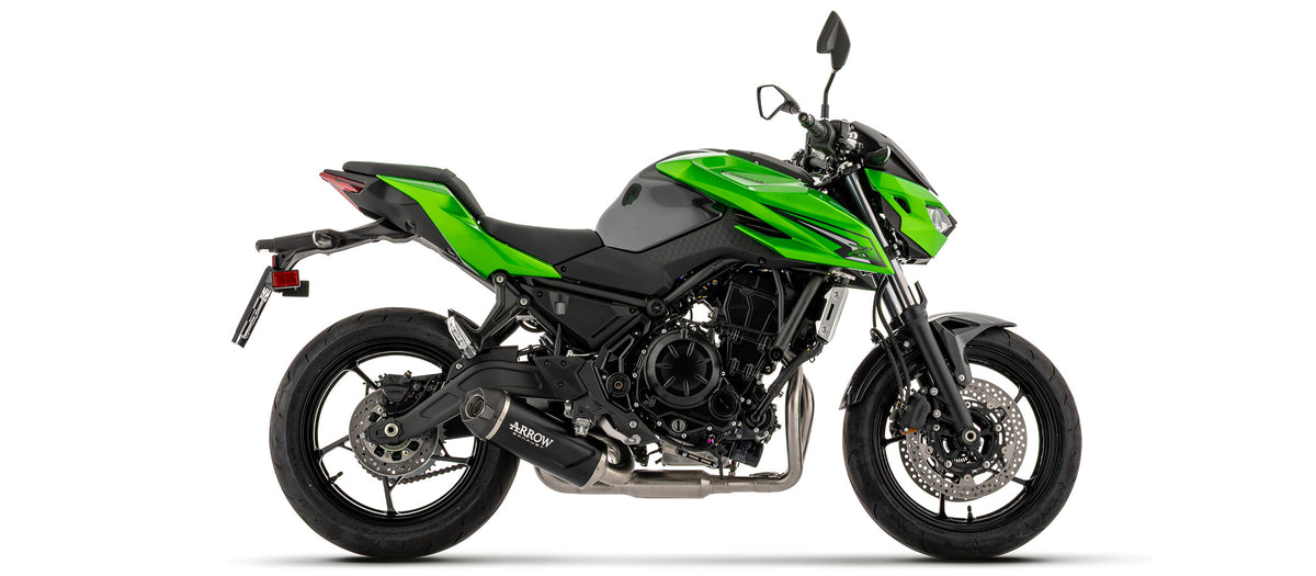 Arrow Full System With Indy Race Evo Aluminium Dark" Slip On With Carbon Fiber End Cap"