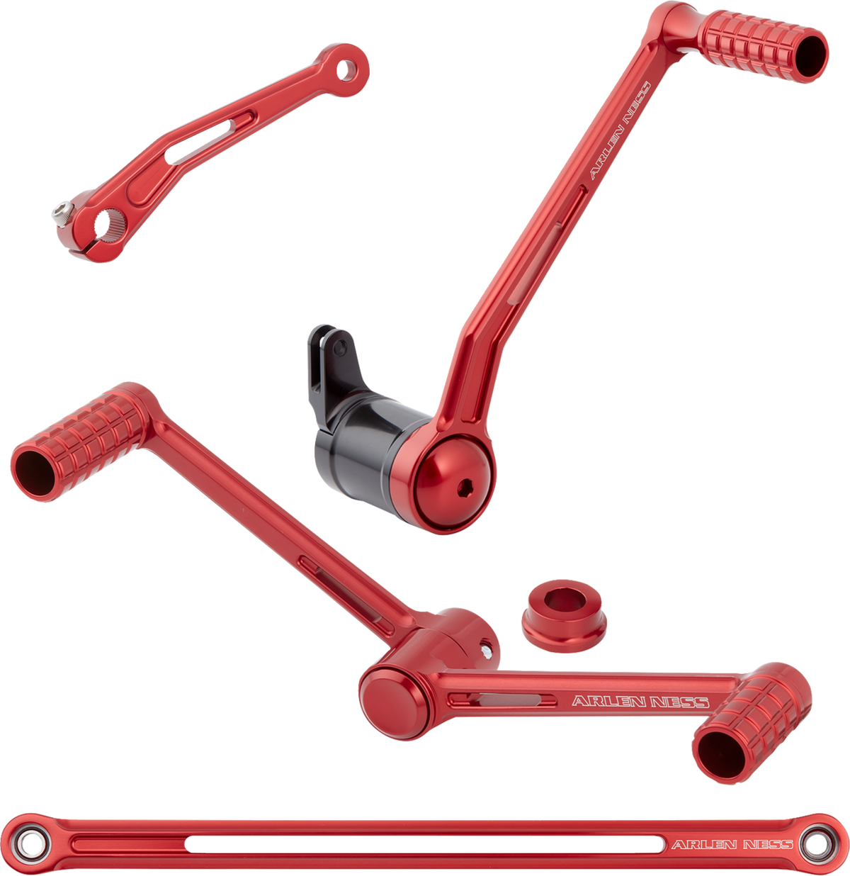 Arlen NESS SpeedLiner Foot Control Kit W/ Heel/Toe Shifter - Red