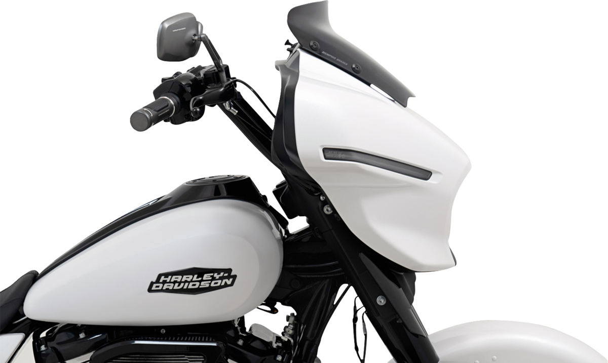 Memphis Shades Spoiler Windshield - 3" - Dark Black Smoke - FLHX