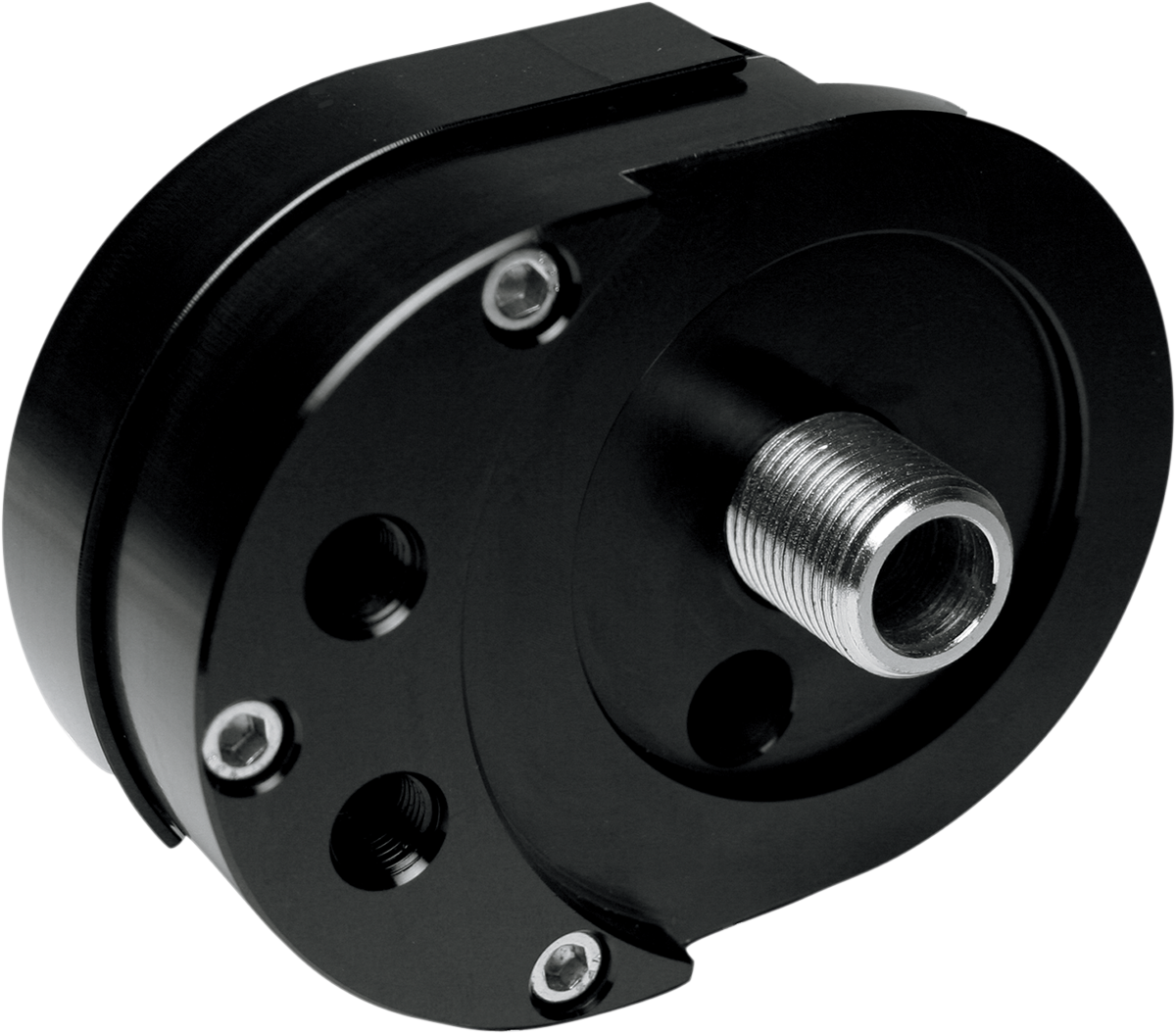 Feuling Parts Offset Oil Filter Mount - Black