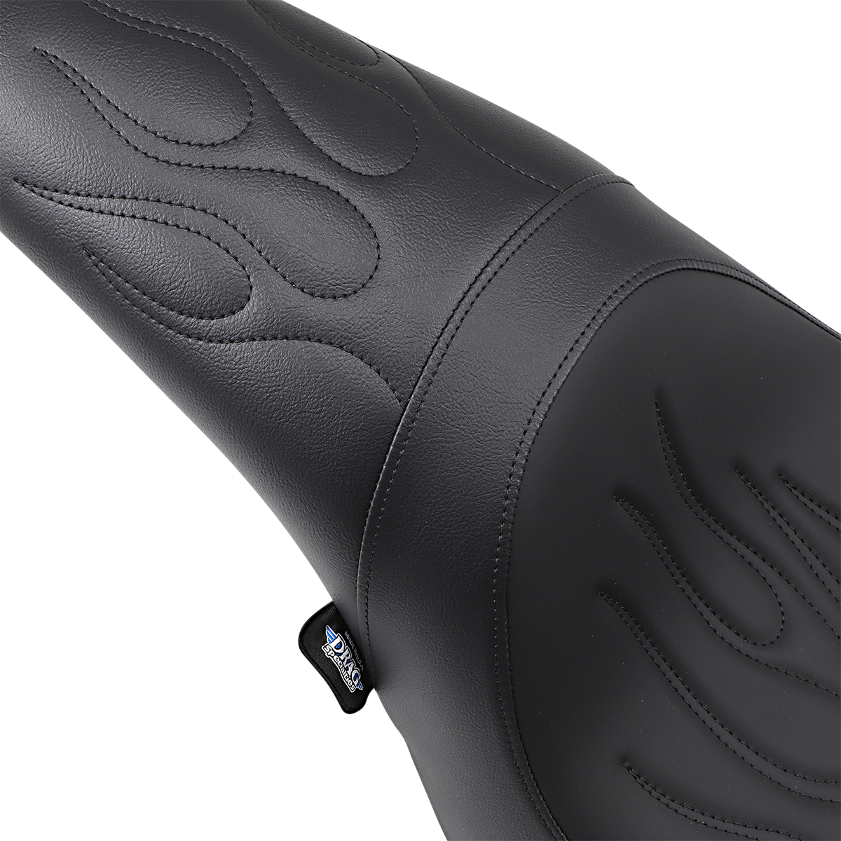 Drag Specialties Seats Predator Seat - Black - Flame Stitched - FL/FX '06-'17