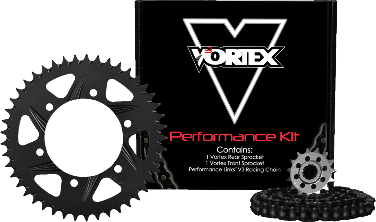 Vortex Chain And Sprocket Kit - HFRA - Black - Yamaha YZF-R3/MT-03
