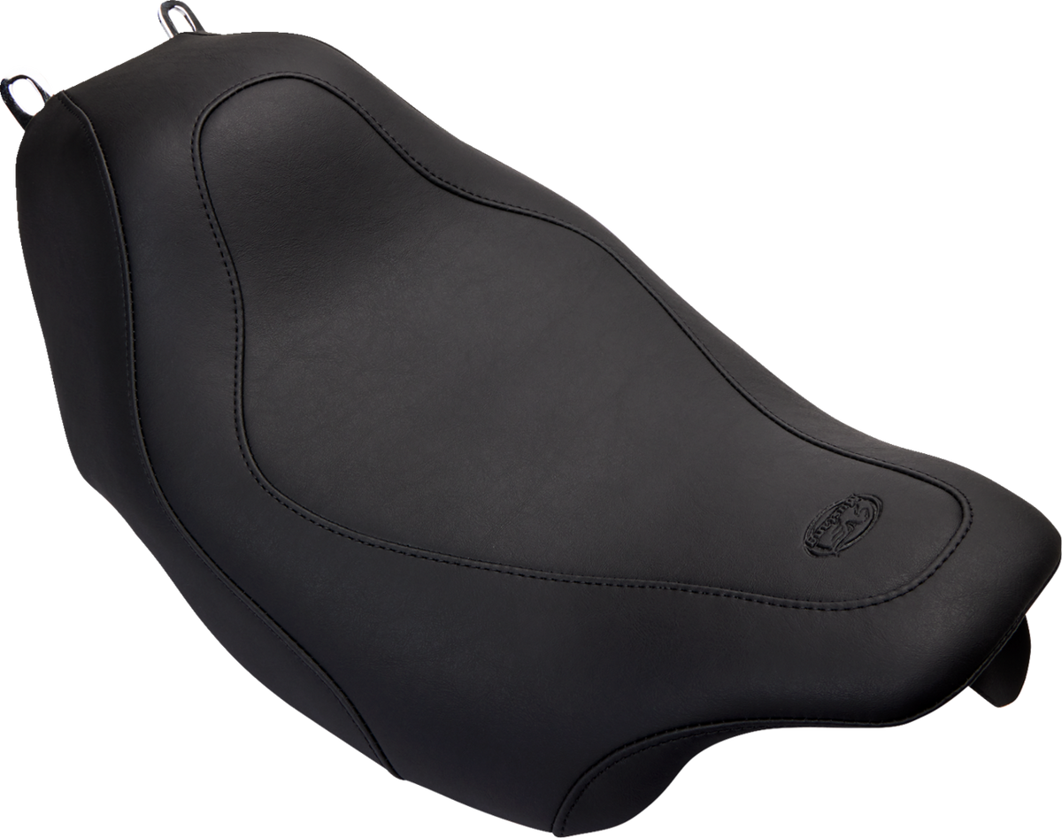 Mustang Tripper™ Solo Seat - Without Backrest - Stitched - Black - FLH/FLT '08-'25