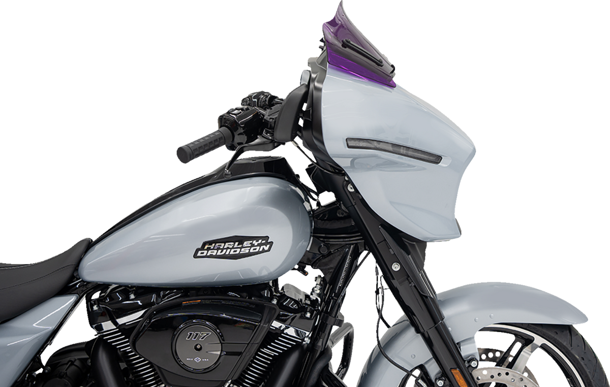 Klock Werks Kolor Flare® Windshield - 8" - Purple - '23-'25 FLHX