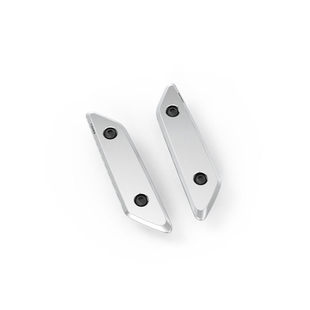 Rizoma Mirror Hole Covers - Silver
