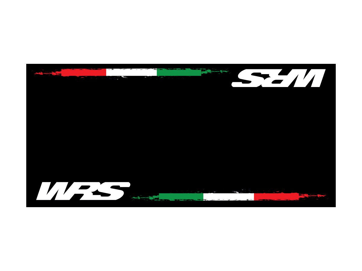 WRS Original Rectangular Motorcycle Carpet With Italian Flag
