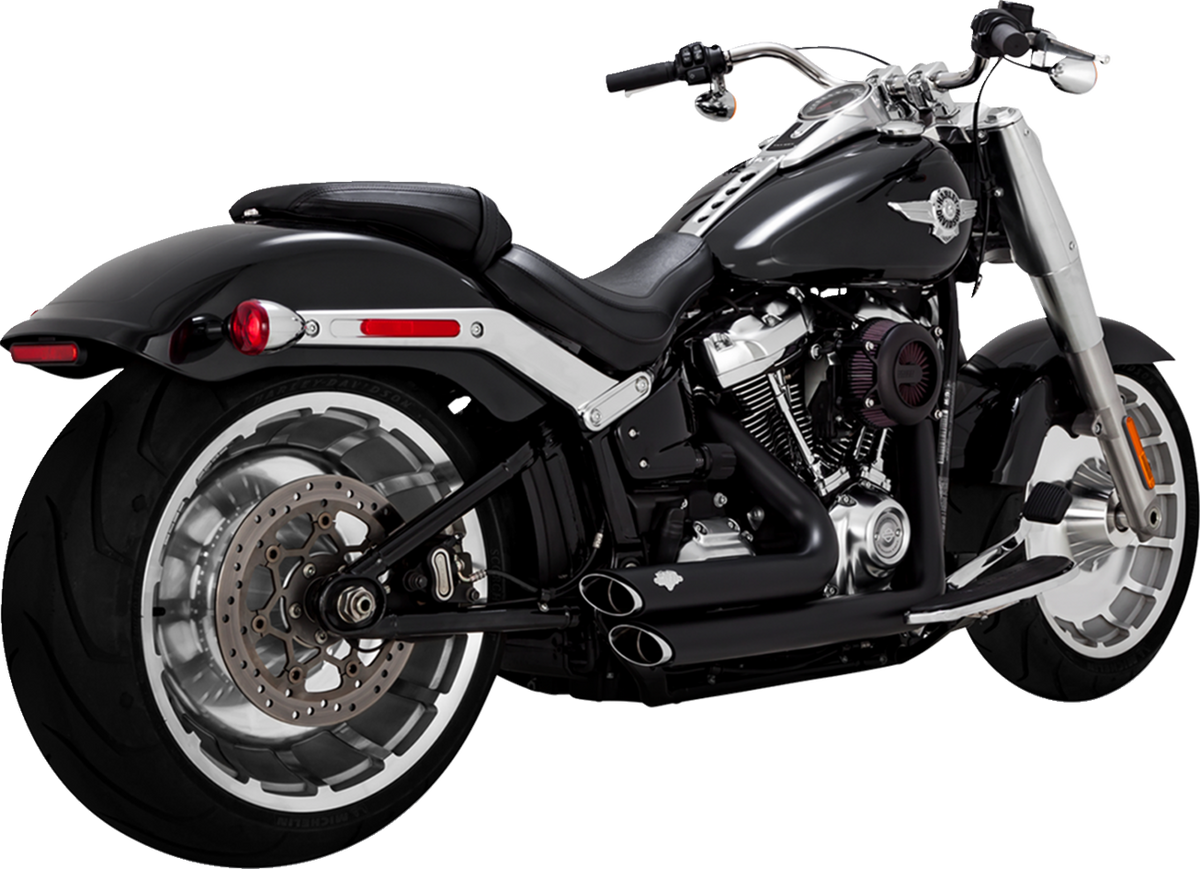 Vance &amp; Hines Shortshots Staggered Exhaust System - Matte Black