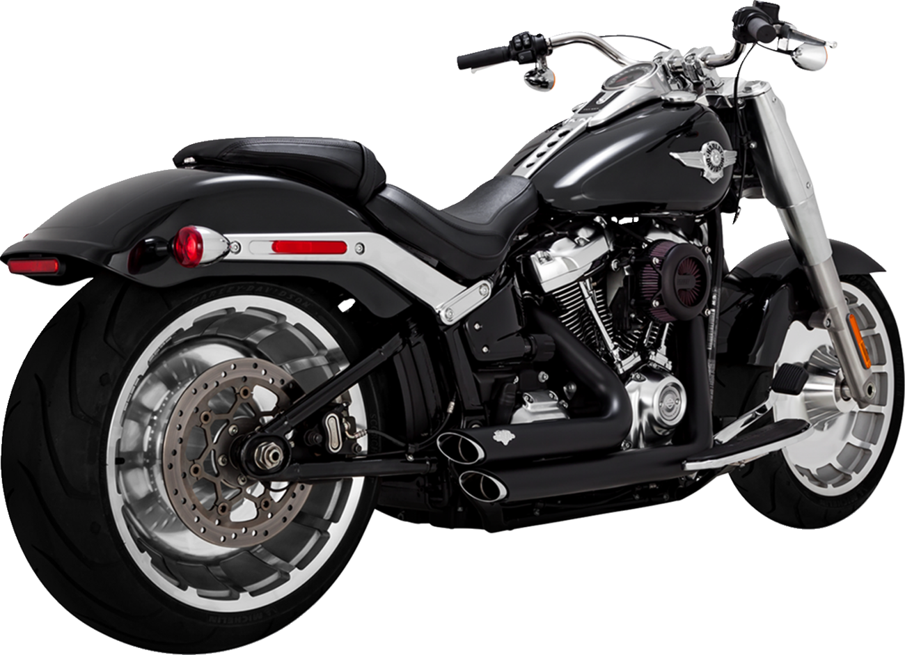 Vance & Hines Shortshots Staggered Exhaust System - Matte Black