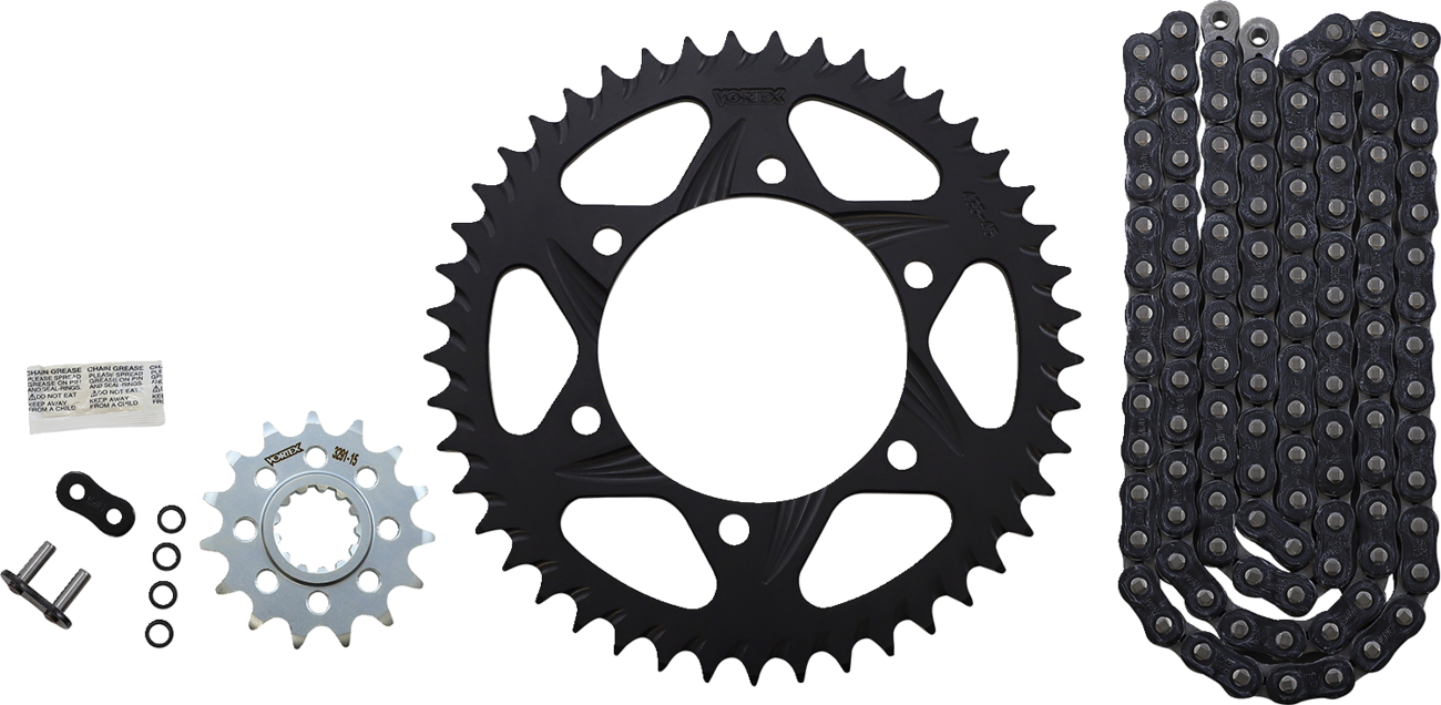 Vortex Chain And Sprocket Kit - HFRA - Black - Yamaha FZ/MT-10