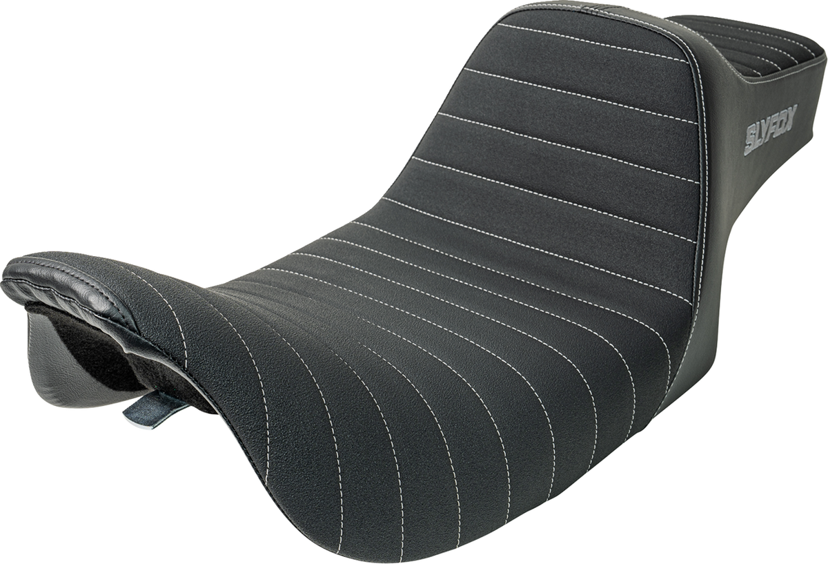 Slyfox High Noon Seat - Vinyl - Classic Stitch - Gray Logo - FL '97-'07