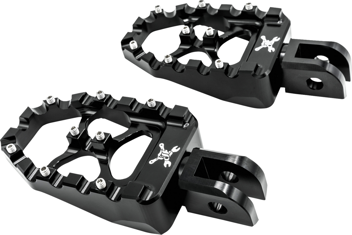 Burly Brand MX Evolution Driver Pegs - Black - Softail