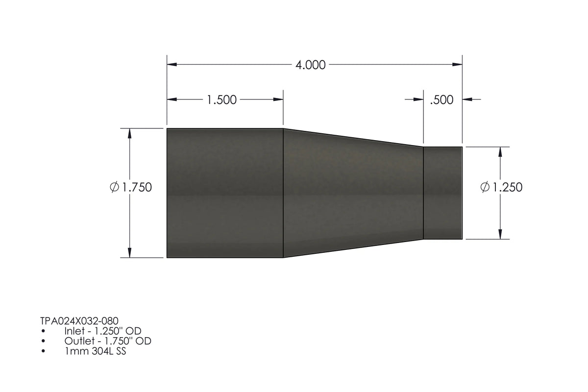 Yoshimura Builder Series Taper Adapter - 1.25"-1.75" TAPER ADAPTER