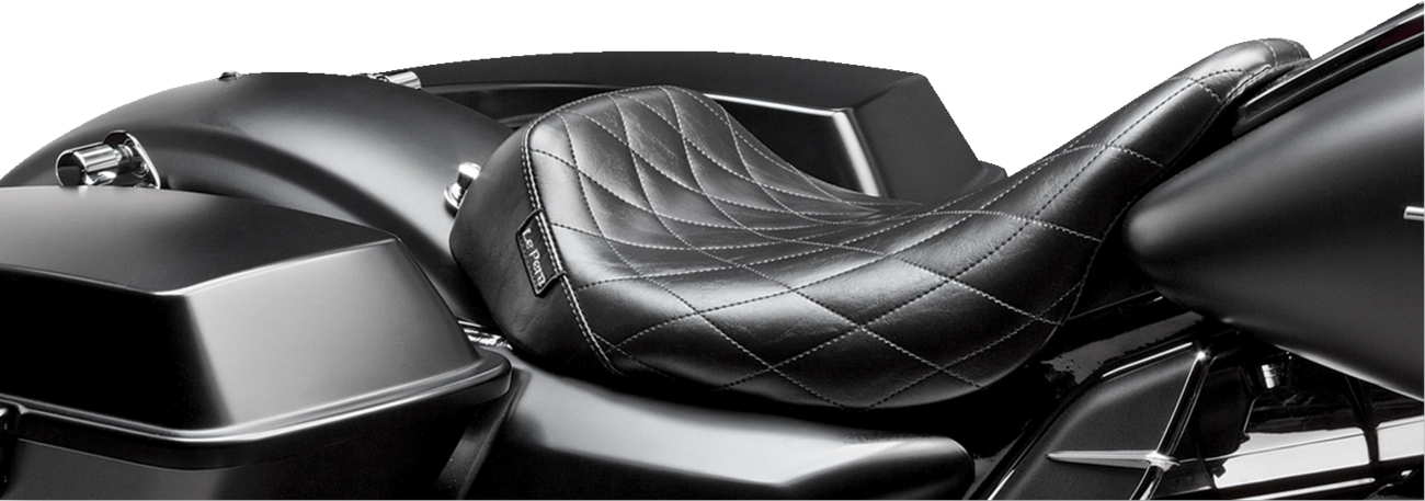 Le Pera Bare Bones Solo Seat - Diamond Stitch - Black - FL '08-'23
