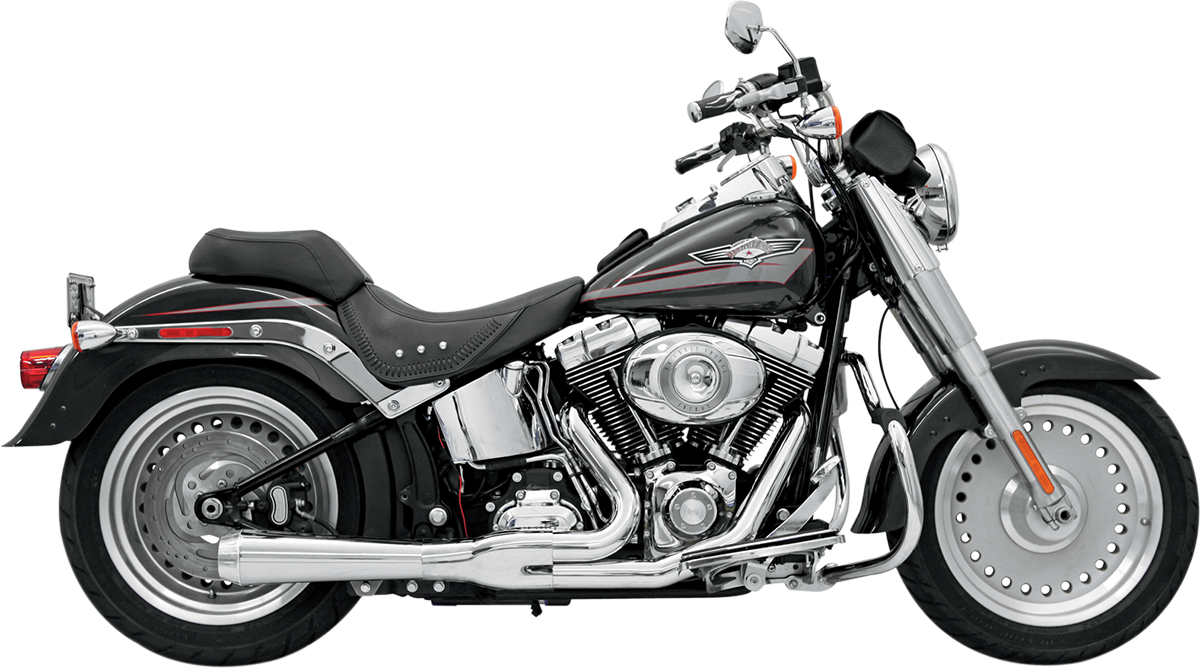 Bassani Xhaust 2:1 Exhaust - Chrome - Short - Softail