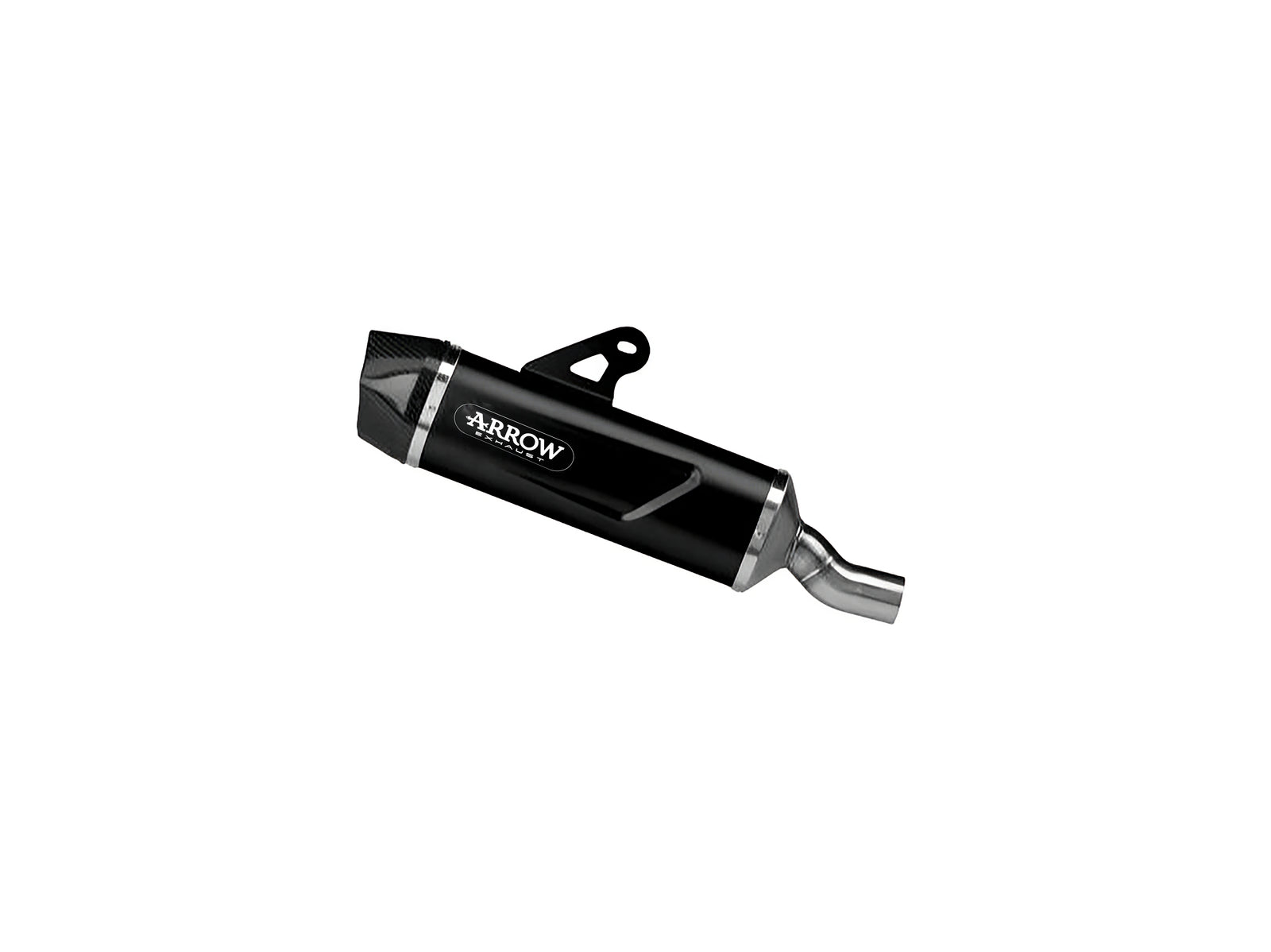 72650AKN Indy Race Evo Aluminium Dark Slip On With Carbon End Cap