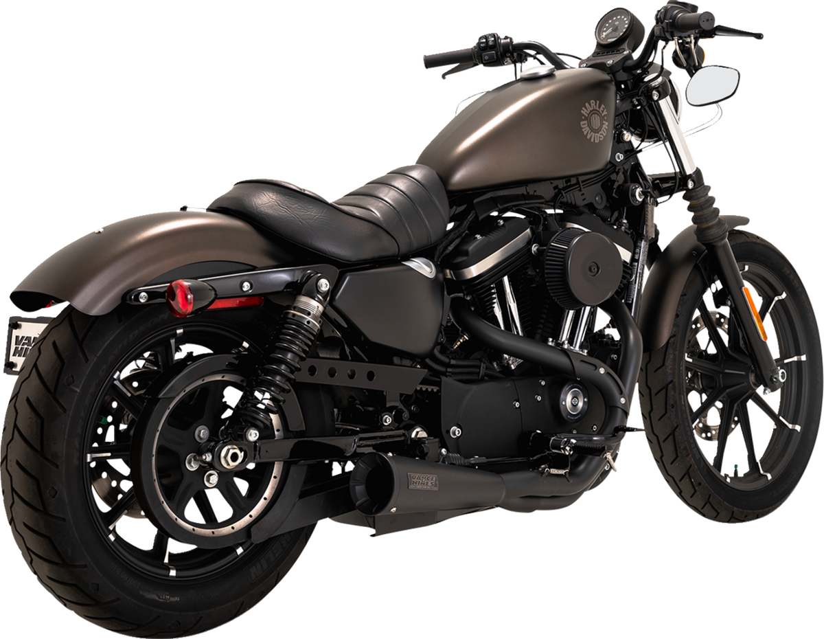 Vance & Hines Upsweep 2-Into-1 Exhaust System - Stainless Steel - Black