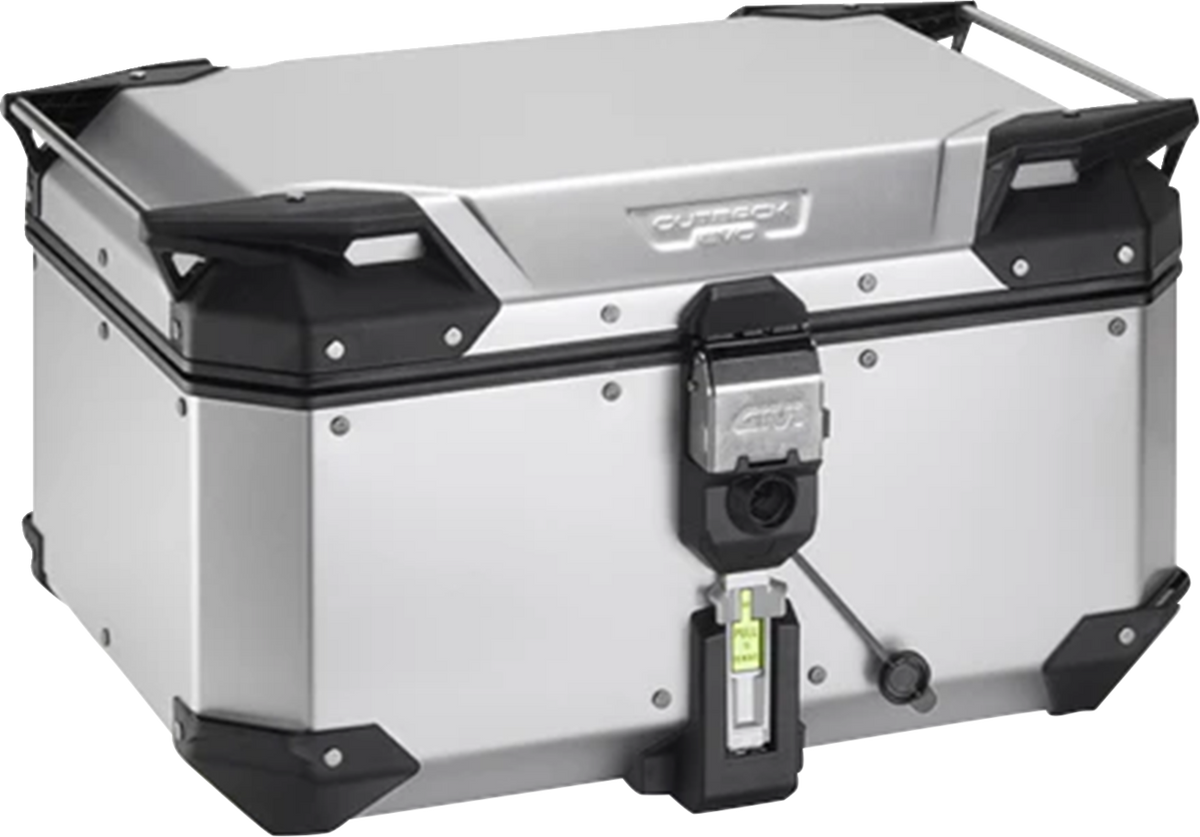 GIVI Outback Evo Top Case - 58 Liter - Anodized Silver