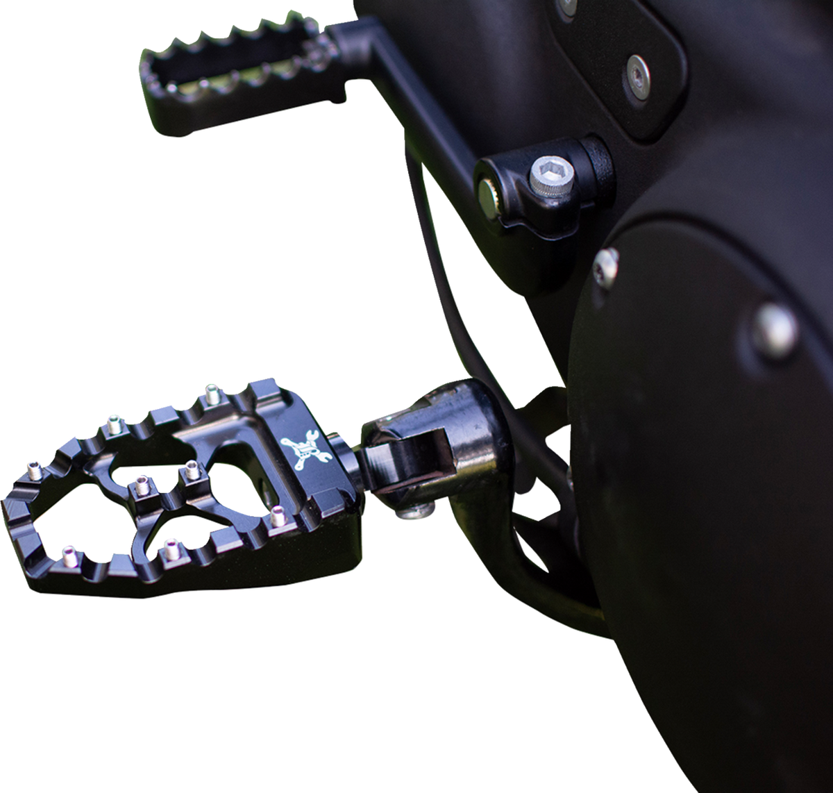 Burly Brand MX Evolution Driver Pegs - Black - Sportster/Dyna