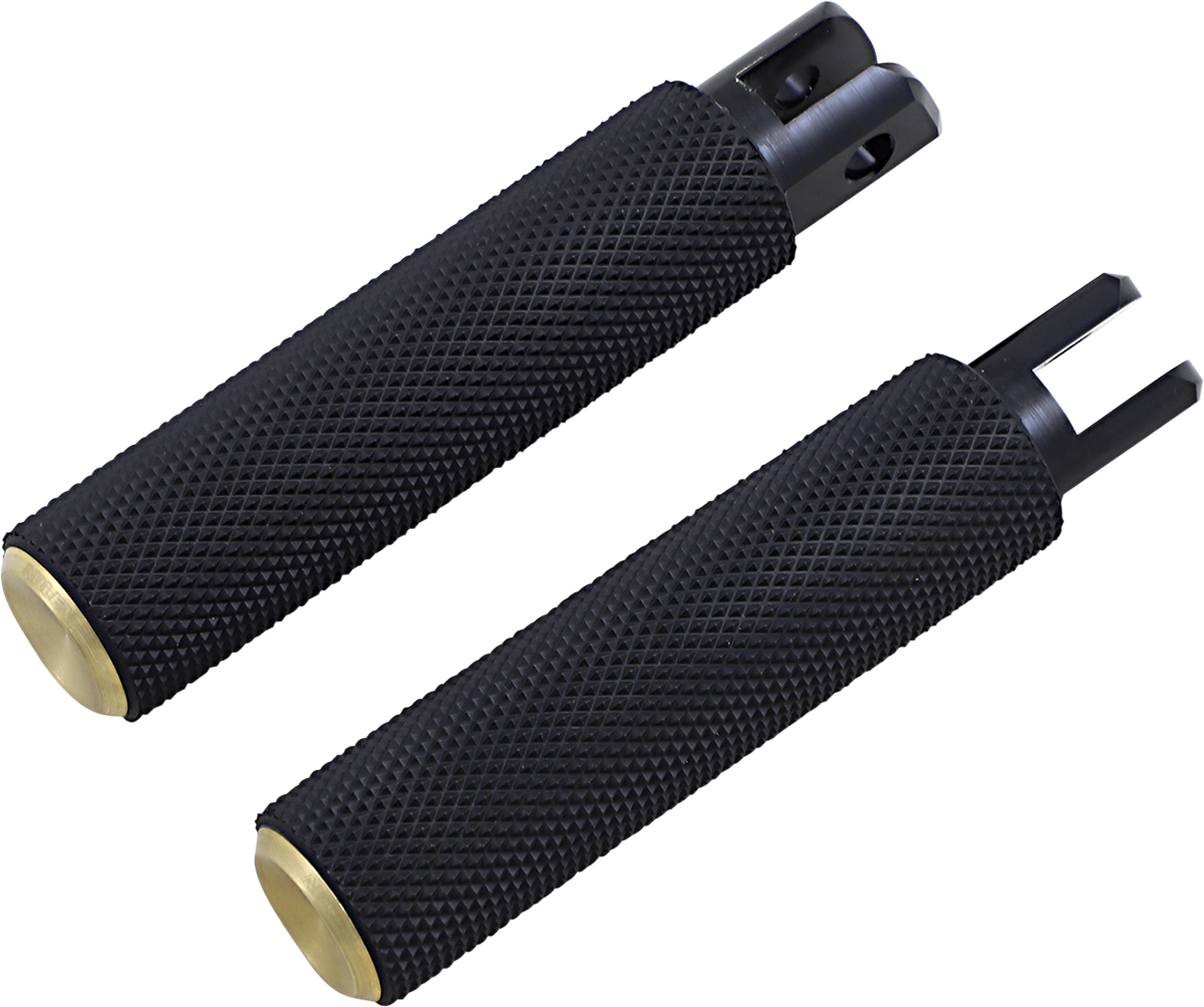 Arlen NESS Knurled Foot Pegs - Brass - FX/FL '18-'25