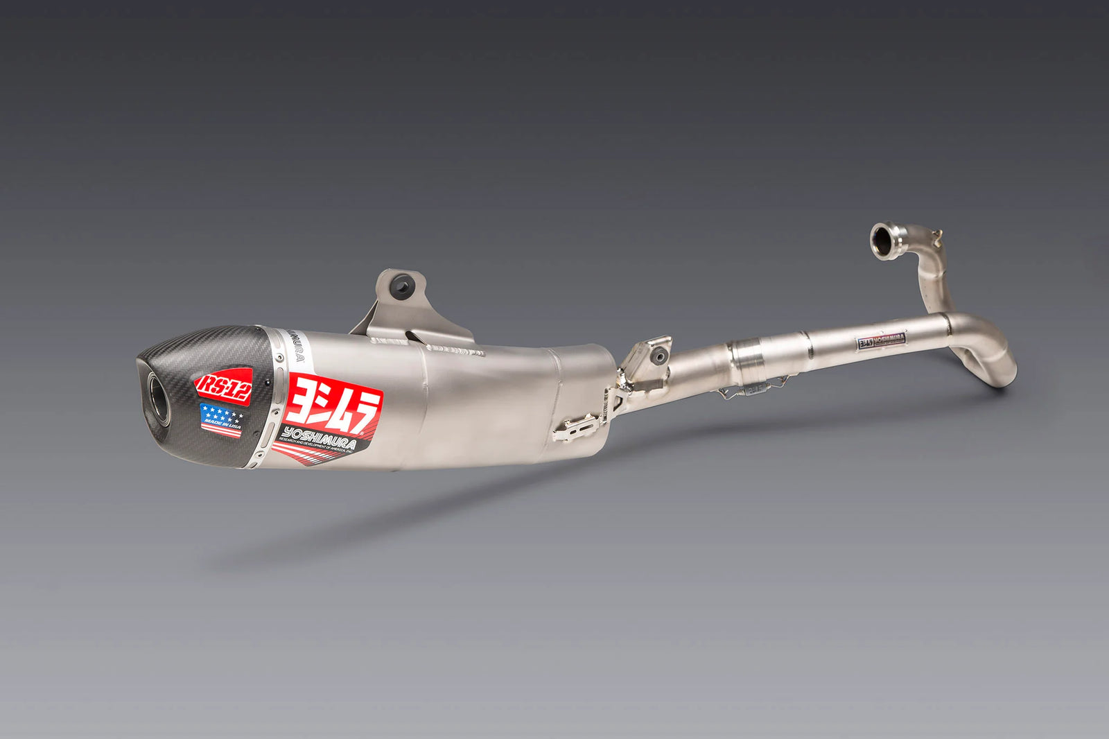 Yoshimura CRF250R/RX 22-24 RS-12 Titanium Full Exhaust, W/ Titanium Muffler
