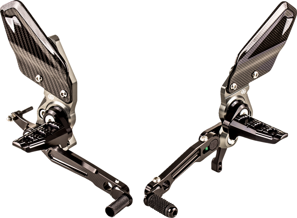 Gilles Tooling Adjustable Rearset - Chrome - Indian