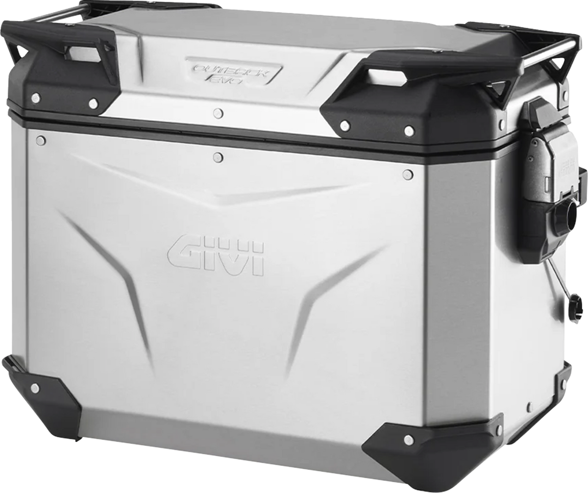 GIVI Outback Evo Side Case - Left - 44 Liter - Silver