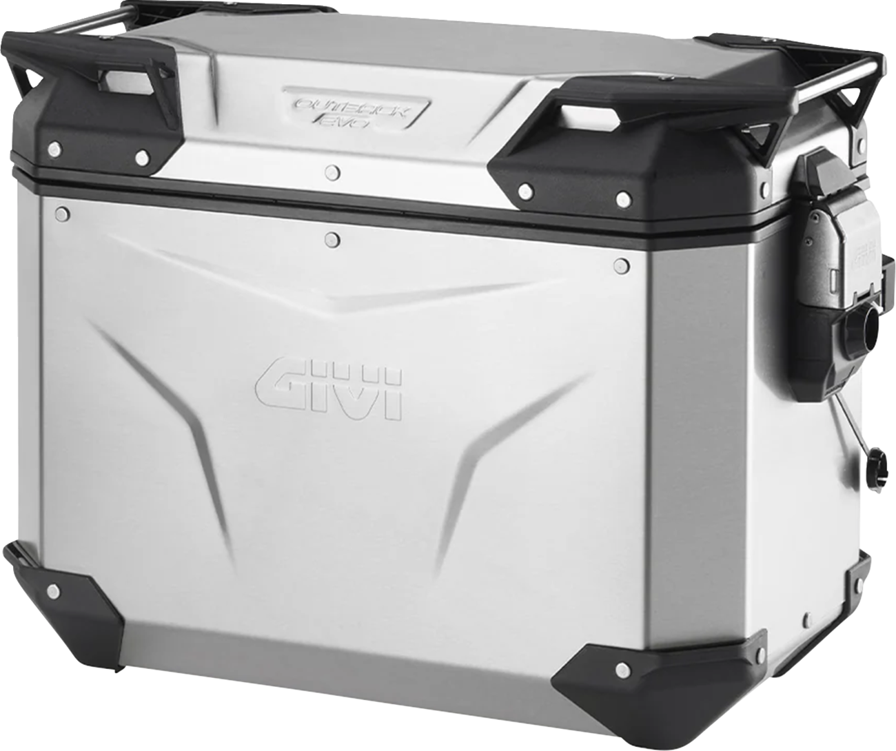 GIVI Outback Evo Side Case - Right - 44 Liter - Silver
