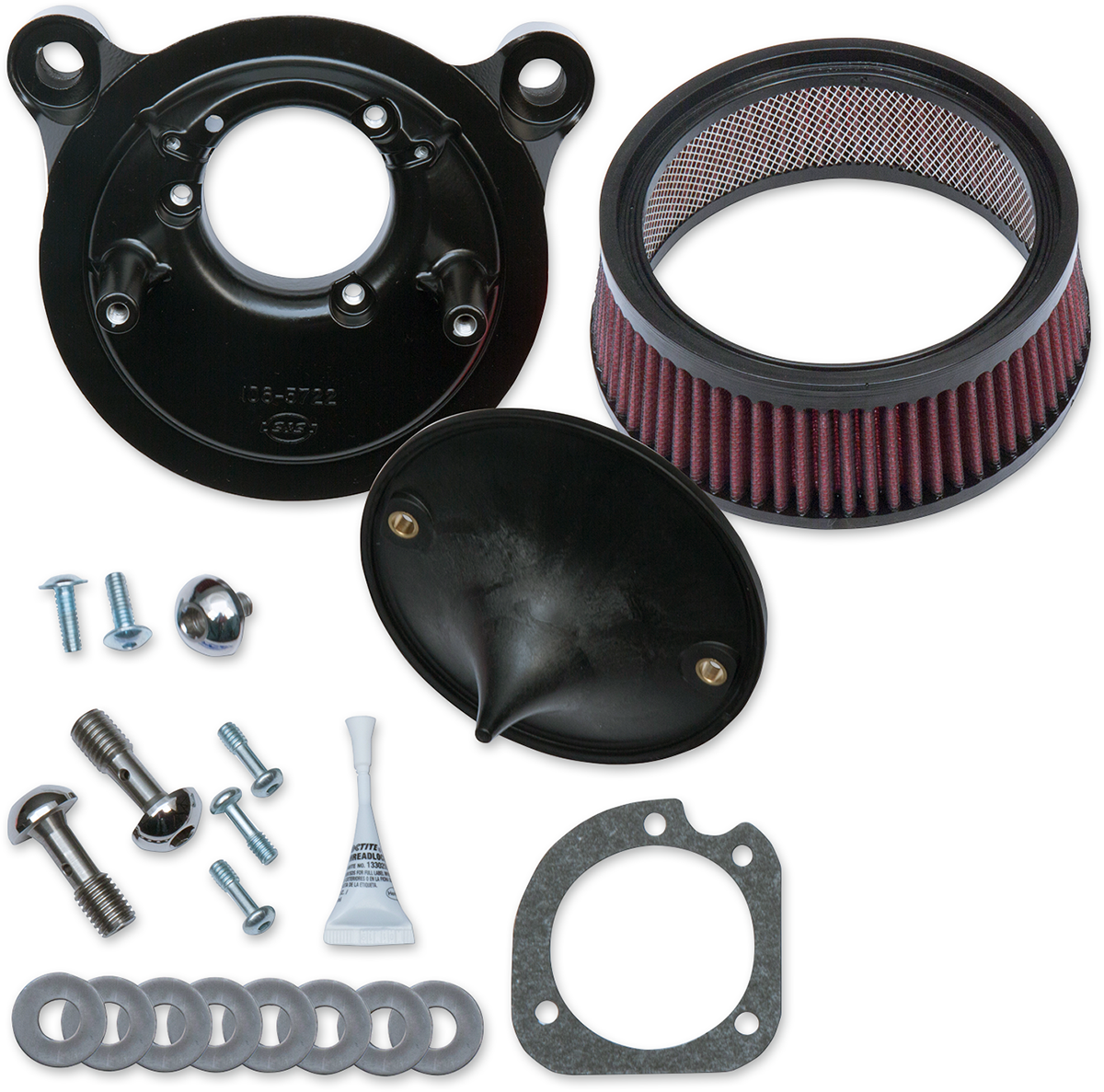 S&S Cycle Super Stock™ Stealth Air Cleaner Kit - Black