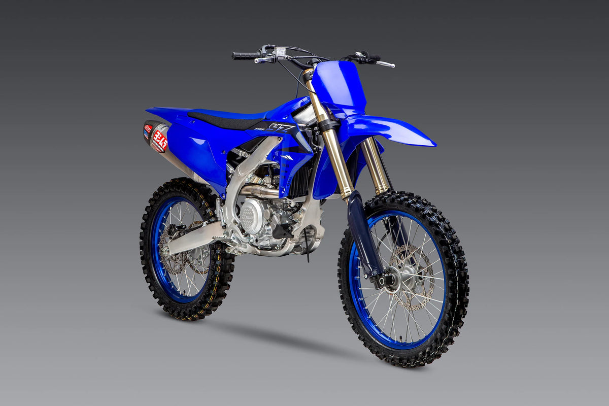 Yoshimura YZ450F 23-25 RS-12 Stainless Full Exhaust, W/ Aluminum Muffler