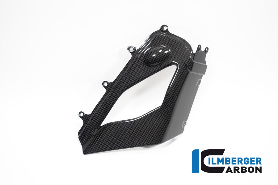 Ilmberger Carbon Exhaust Cover On The Right Belly Pan Ducati Panigale V4 S From 2022 - Gloss / Plain