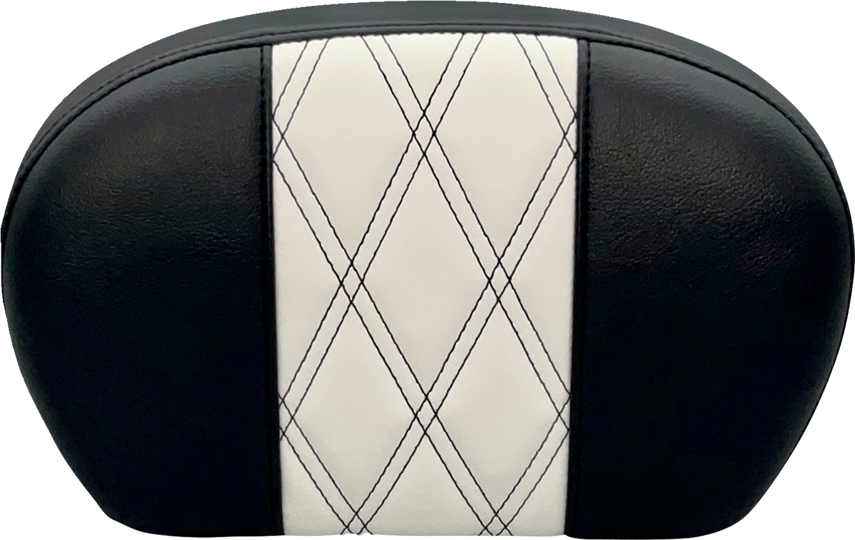 Le Pera Sissy Bar Pad - Large - GT 1/Hr 1 Inlay - Dull Black
