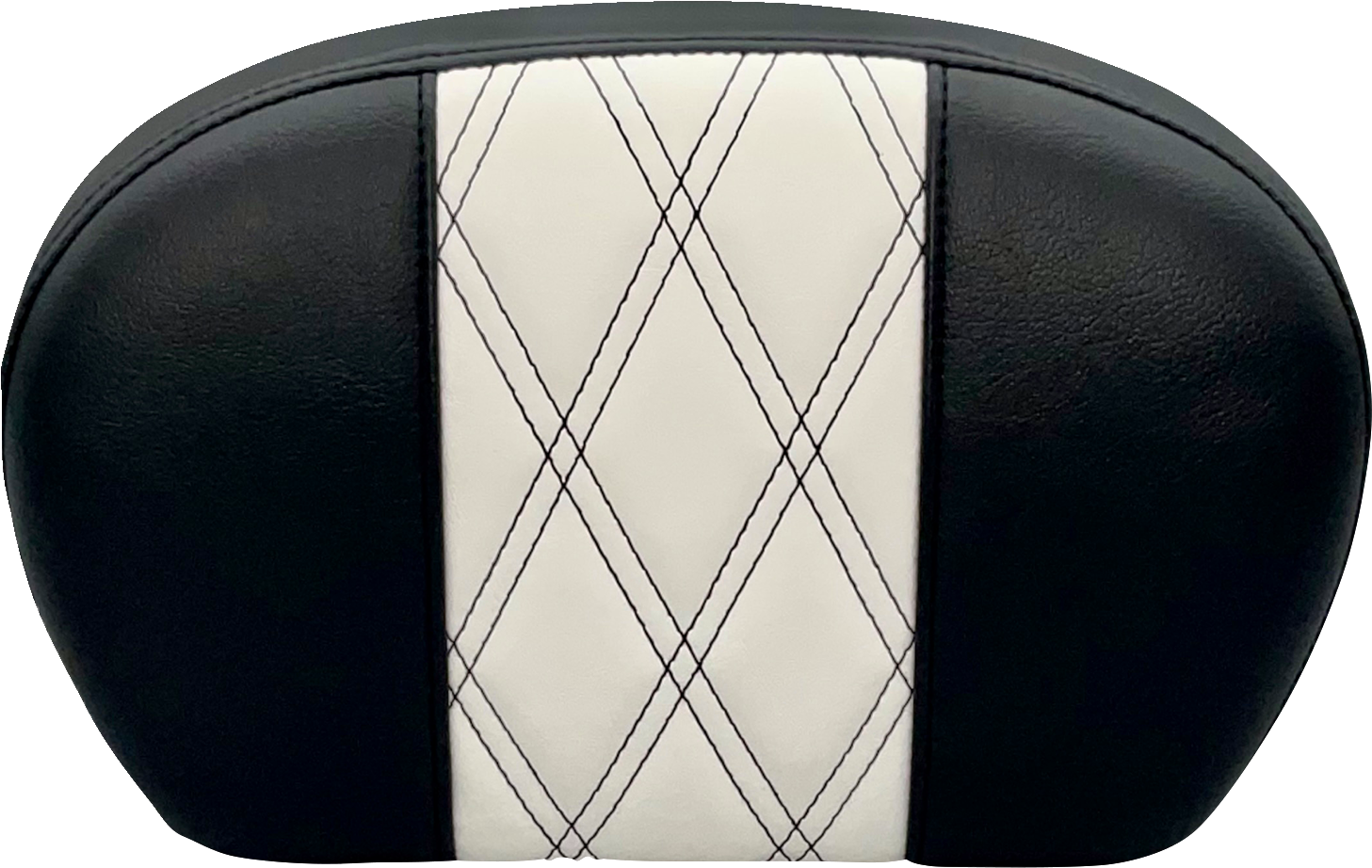 Le Pera Sissy Bar Pad - Large - GT 1/Hr 1 Inlay - Dull Black