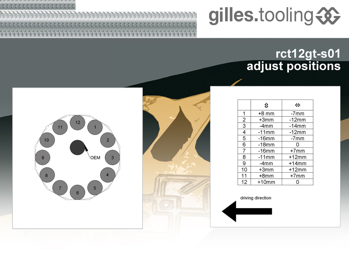 Gilles Tooling Footrest System RCT12GT S01 Titanium-Silver