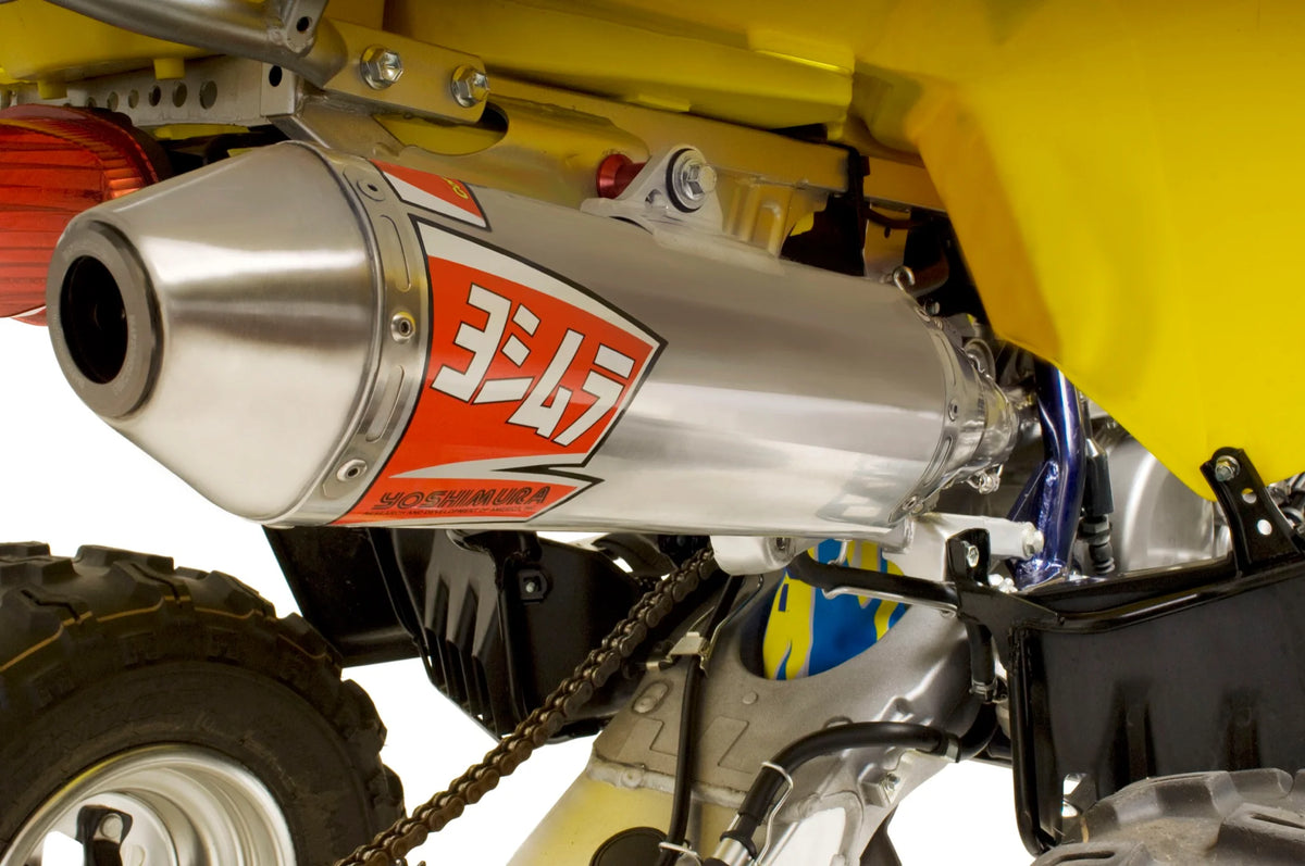 Yoshimura SUZUKI/KAWASAKI LTZ400 03-14 RS-2 Stainless Full Exhaust, W/ Aluminum Muffler