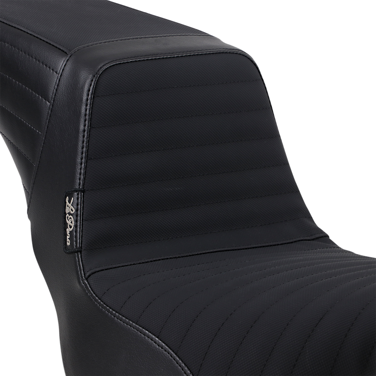 Le Pera Kickflip Seat - Pleated W/ Gripp Tape - Black - Softail '18-'23