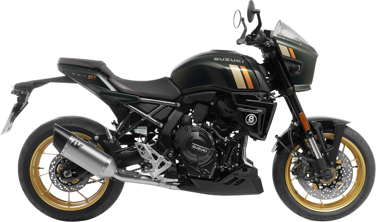 LeoVince 2-Into-1 LV-14 R Exhaust System - Titanium Look / Stainless Steel / 11.18 lb