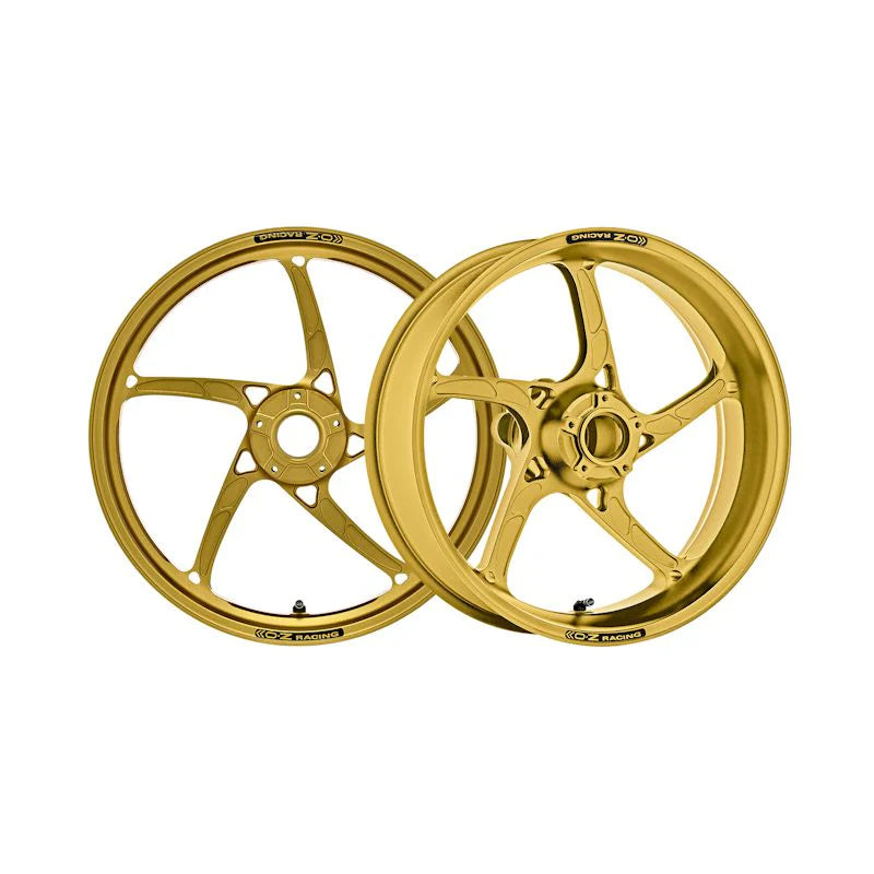 OZ Racing Piega R Forged Aluminum Wheel Set Anodized Gold For BMW S1000RR / HP4