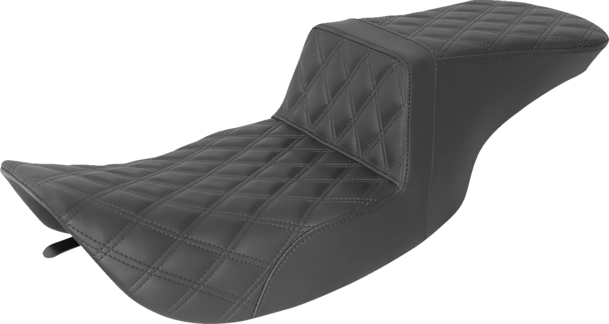 Saddlemen Tour Step-Up Seat - Full Lattice Stitch - Black - FL '97-'07