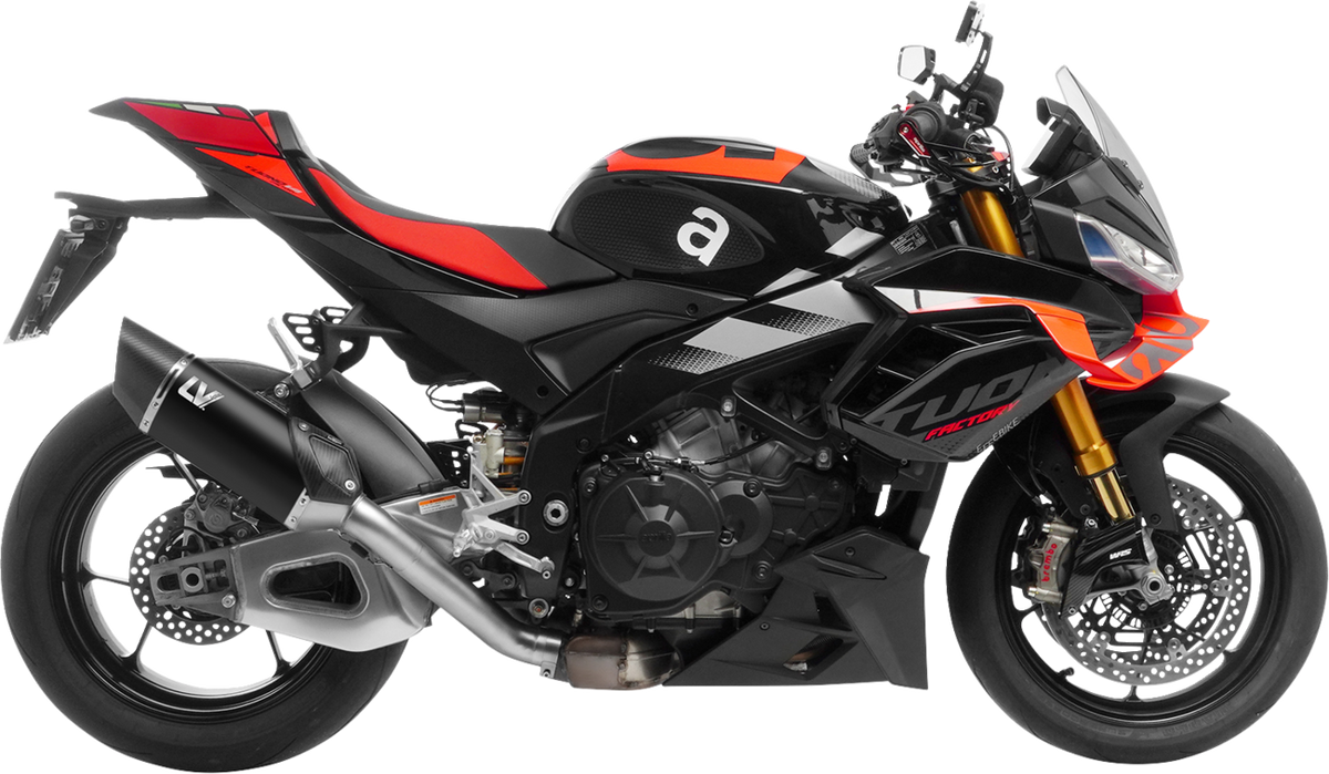LeoVince LV-14 R Slip-On Muffler - Black Edition - RSV4/Tuono V4