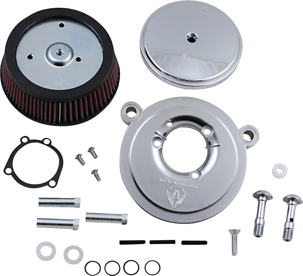 Arlen NESS Big Sucker™ Stage I Air Filter Kit - Chrome