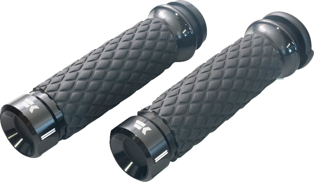Khrome Werks Klassic Grips - Custom Contour - Diamond - Black